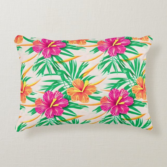 Cojín Decorativo Isla Hibiscus Accent Pillow (Anverso)
