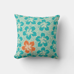 Cojín Decorativo Isla Hibiscus Hawai Reversible Pillow Square