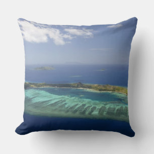 Cojín Decorativo Isla Mana y arrecife de coral, Islas Mamanuca