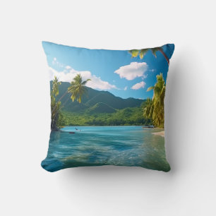 Cojín Decorativo Isla Paradisíaca de Costa Rica