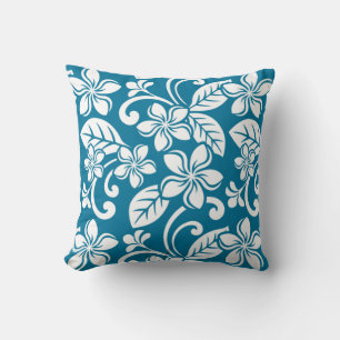 COJÍN DECORATIVO ISLA PLUMERIA (AZUL CARIBE)