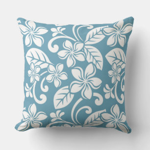 COJÍN DECORATIVO ISLA PLUMERIA (AZUL PIZARRA)