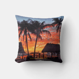 Cojín Decorativo Islamorada, puesta de sol en Florida
