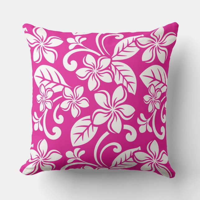 COJÍN DECORATIVO ISLAND PLUMERIA (ROPA CALIENTE) (Anverso)