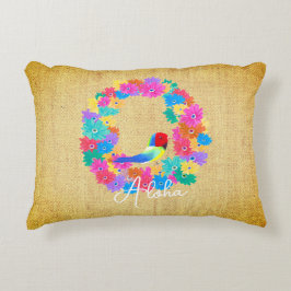 Cojín Decorativo Island Rustic Bird 'Aloha' 