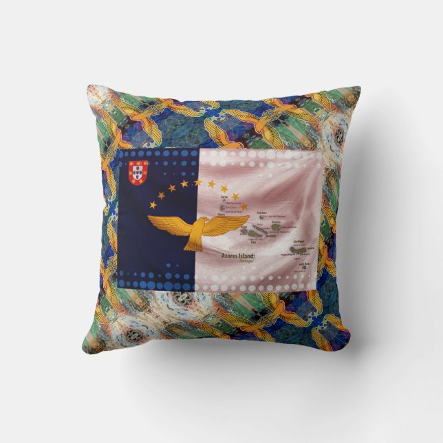 Cojín Decorativo Islas Azores, Portugal (Reverso)