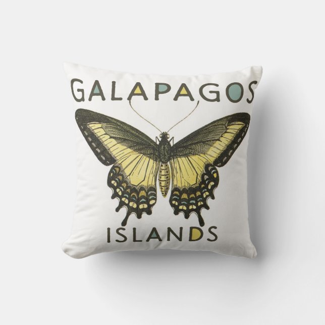 Cojín Decorativo Islas Galápagos Mariposa (Anverso)