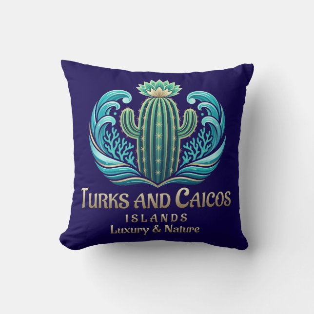 Cojín Decorativo Islas Turcas y Caicos (Anverso)