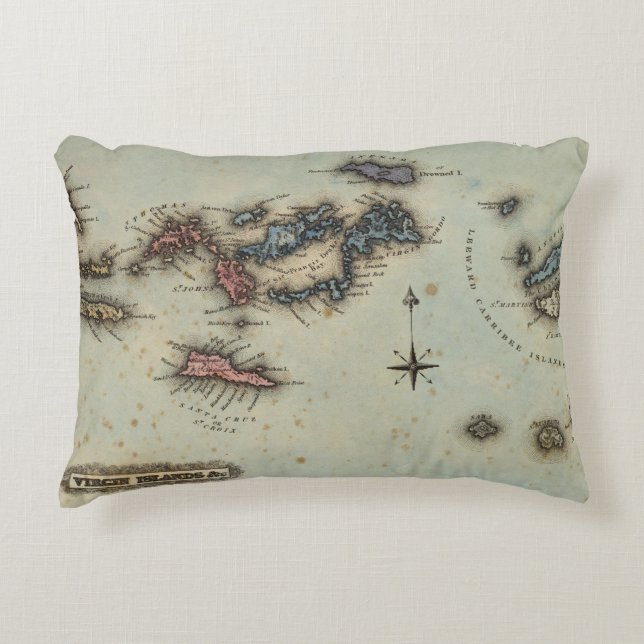 Cojín Decorativo Islas Vírgenes (Anverso)