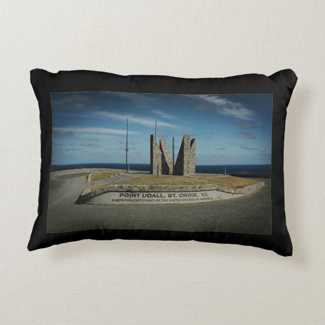 Cojín Decorativo Islas Vírgenes Estadounidenses Point Udall (Reverso)