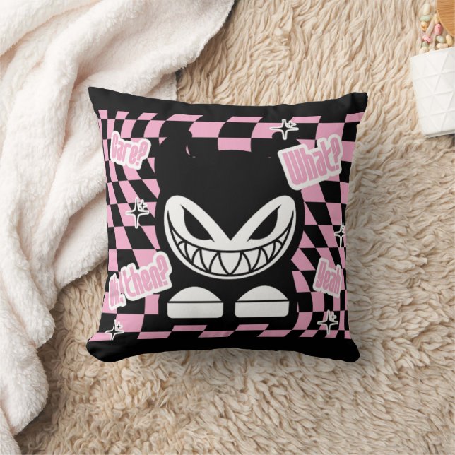 Cojín Decorativo It’s Not Labubou, It’s Lachouchou | Pink Aesthetic (Manta)