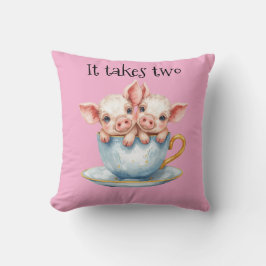 Cojín Decorativo It Takes Two Teacup Piglets