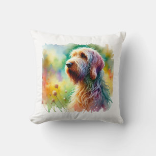 Cojín Decorativo Italian Spinone Dog 260924AREF151 - Watercolor