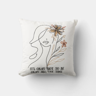 Cojín Decorativo It's okay not to be okay – Self-acceptance quote w
