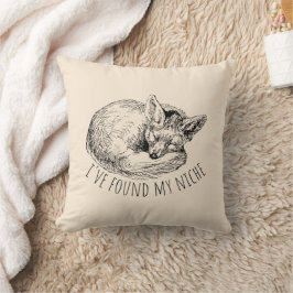 Cojín Decorativo I've Found My Niche Cozy Napping Fox
