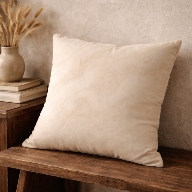 Cojín Decorativo Ivory Marbled Swirl Throw Pillow (Muted taupe and blush swirls add natural flow to modern neutral rooms)