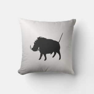Cojín Decorativo Jabalí de plata