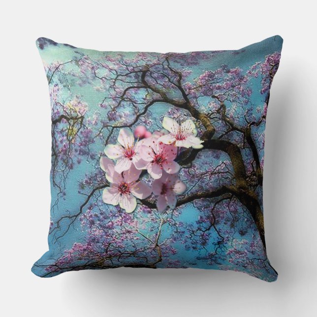 Cojín Decorativo Jacaranda Cherry Blossom (Anverso)