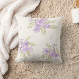 Cojín Decorativo Jacaranda Flores Almohadón de Tirar Floral Austral