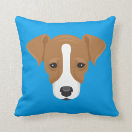 Cojín Decorativo Jack azul Russell Terrier
