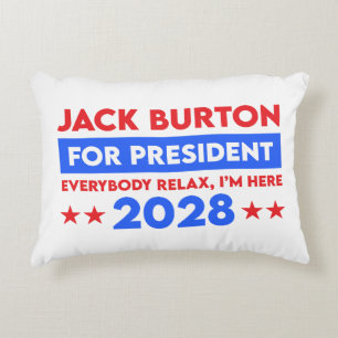 Cojín Decorativo Jack Burton para la presidencia 2028