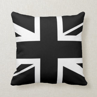 Cojín Decorativo Jack de Unión ~ Blanco y negro