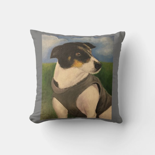 Cojín Decorativo Jack el Perro Bonito (Anverso)