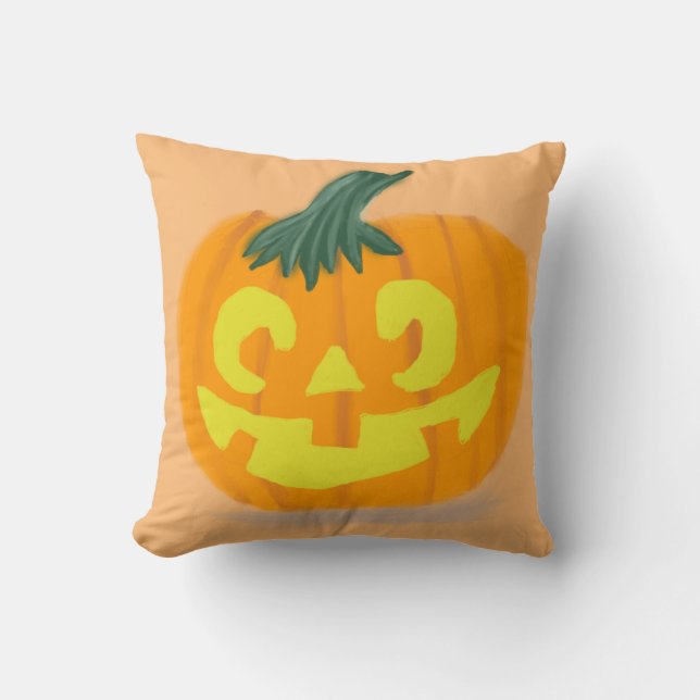 Cojín decorativo Jack-O'-Lantern (Anverso)