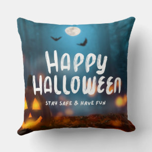 Cojín Decorativo Jack-o-lantern Feliz Halloween