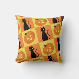 Cojín Decorativo Jack-o’-lantern throw pillow
