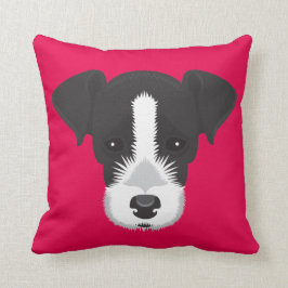Cojín Decorativo Jack rosado Russell Terrier