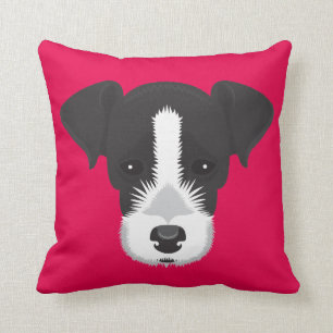 Cojín Decorativo Jack rosado Russell Terrier
