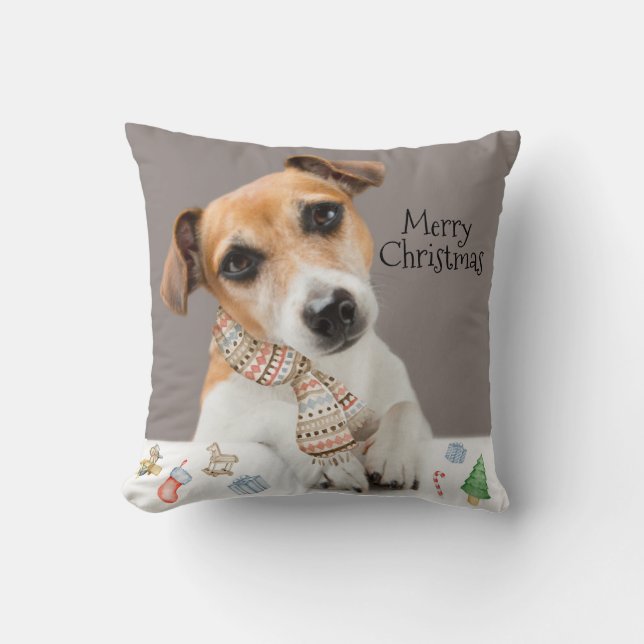 Cojín Decorativo Jack Russell Puppy Dog Animal Mascota (Anverso)
