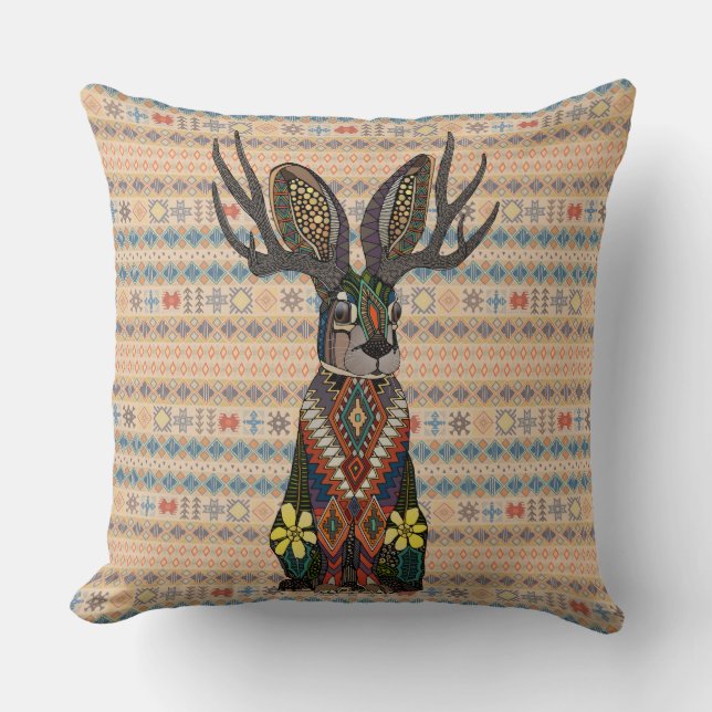 Cojín Decorativo jackalope oregon pale tan (Anverso)