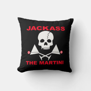 Cojín Decorativo JACKASS reversible, la píldora MoJo americana Mart
