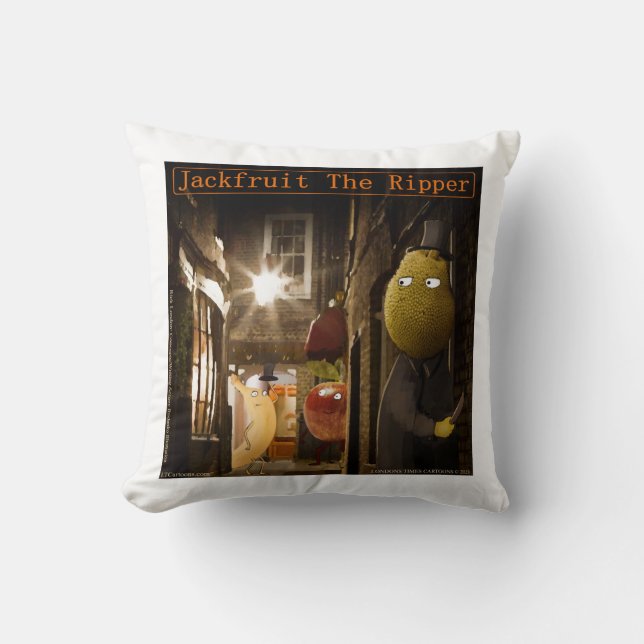 Cojín Decorativo Jackfruit The Ripper Funny Rick London (Anverso)