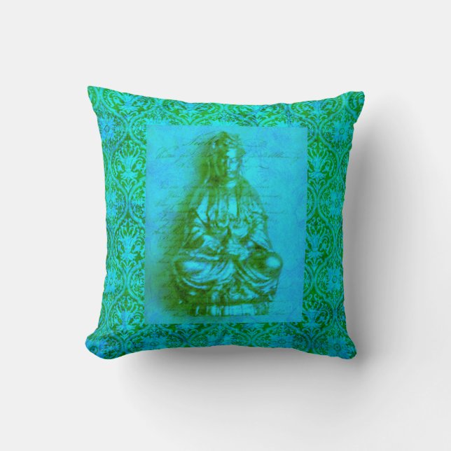 Cojín Decorativo Jade Kwan Yin (Anverso)