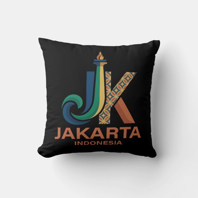 Cojín Decorativo Jakarta Indonesia Southeast Asia (Anverso)