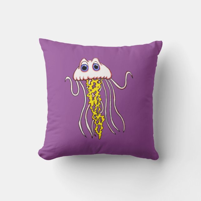 Cojín Decorativo Jammin Jellyfish Square Pillow (Anverso)