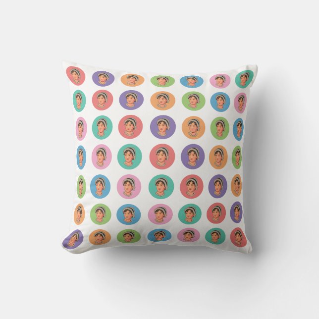 Cojín Decorativo Jane Austen Colors Pillow (Anverso)