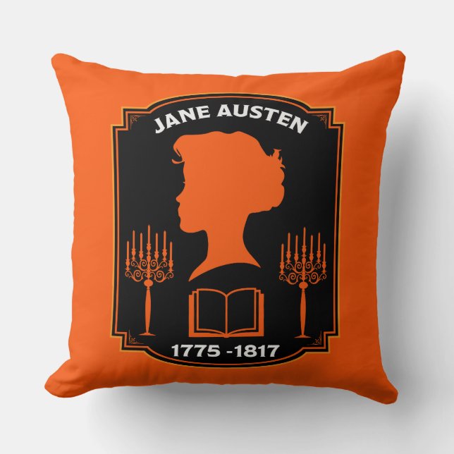 Cojín Decorativo Jane Austen English Novelist (Anverso)
