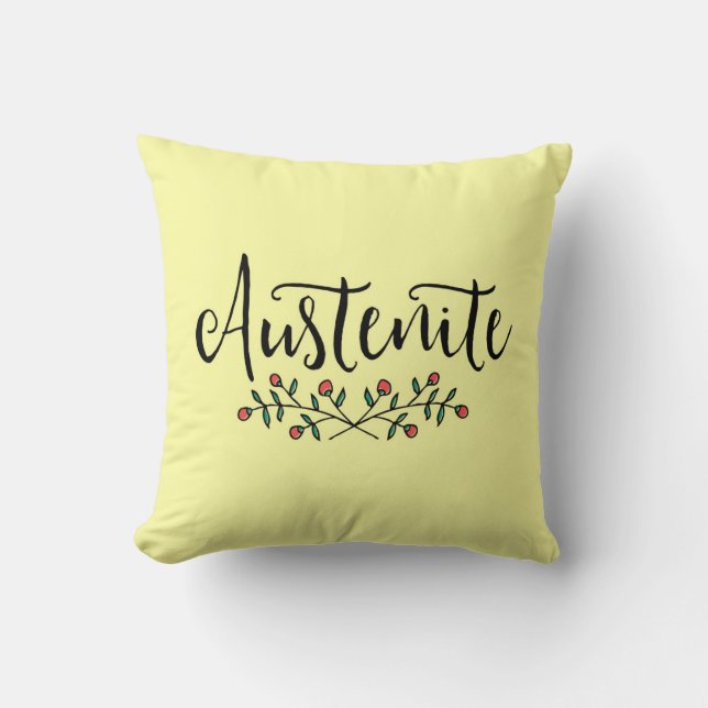 Cojín Decorativo Jane Austen Floral Austenite (Anverso)