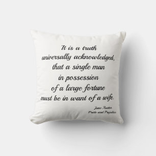 Cojín Decorativo Jane Austen Marry Me Pillow