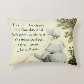 Cojín Decorativo Jane Austen's Portrait +quote