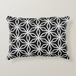 Cojín Decorativo Japanese-Inspired Geometric Black and White 