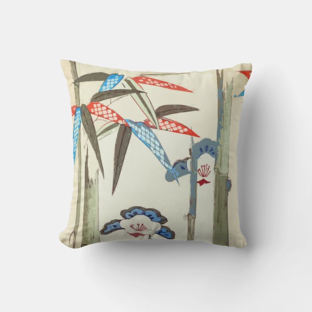 Cojín decorativo japonés del bambú de las (Anverso)