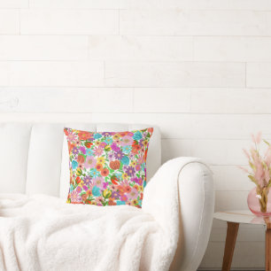 Cojín Decorativo Jardín Alegre en Flor