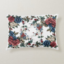 Cojín Decorativo Jardín Americano Rosas Patrióticas