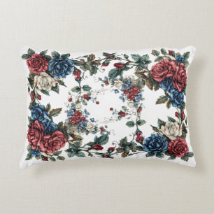 Cojín Decorativo Jardín Americano Rosas Patrióticas