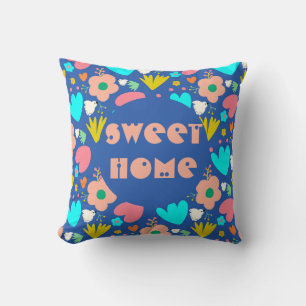 Cojín Decorativo Jardín azul personalizado